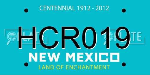 HCR019 New Mexico License Plate