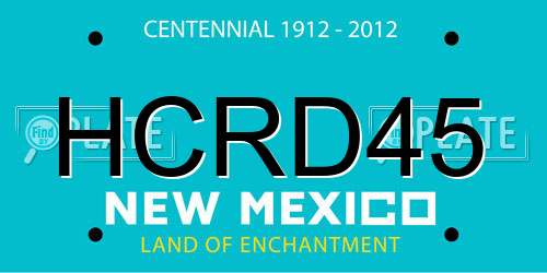 HCRD45 New Mexico License Plate