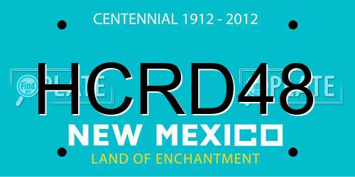 HCRD48 New Mexico License Plate