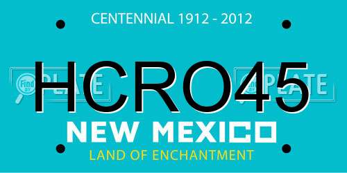 HCRO45 New Mexico License Plate
