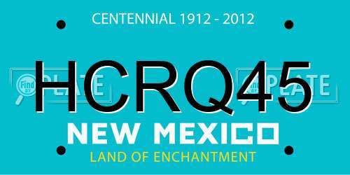 HCRQ45 New Mexico License Plate