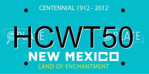 HCWT50 New Mexico License Plate