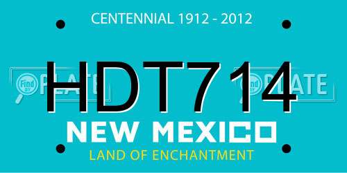 HDT714 New Mexico License Plate
