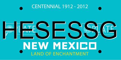 HESESSG New Mexico License Plate