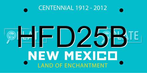 HFD25B New Mexico License Plate