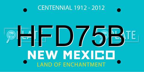 HFD75B New Mexico License Plate