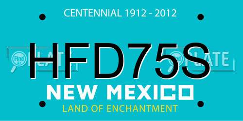 HFD75S New Mexico License Plate