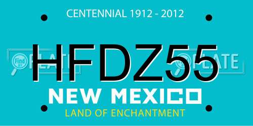 HFDZ55 New Mexico License Plate