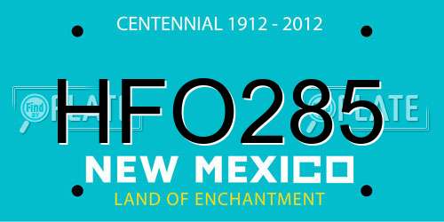 HFO285 New Mexico License Plate
