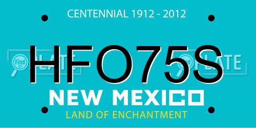 HFO75S New Mexico License Plate