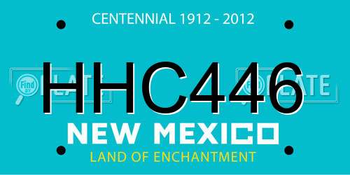 HHC446 New Mexico License Plate