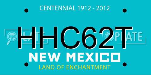 HHC62T New Mexico License Plate