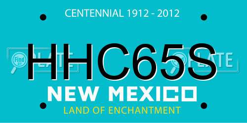 HHC65S New Mexico License Plate