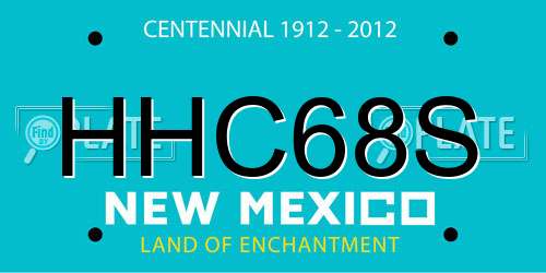 HHC68S New Mexico License Plate