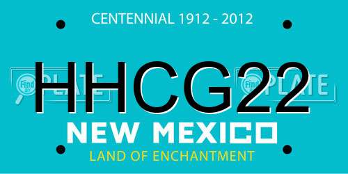 HHCG22 New Mexico License Plate