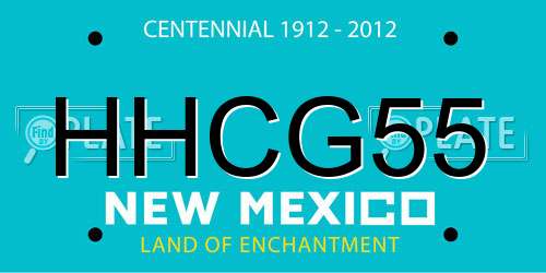 HHCG55 New Mexico License Plate