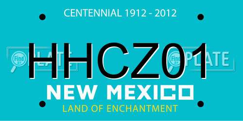 HHCZ01 New Mexico License Plate