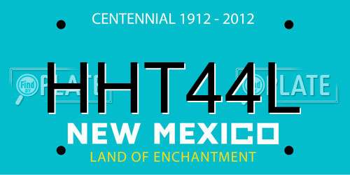HHT44L New Mexico License Plate