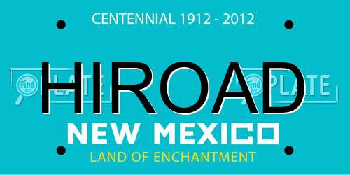 HIROAD New Mexico License Plate