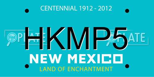 HKMP5 New Mexico License Plate