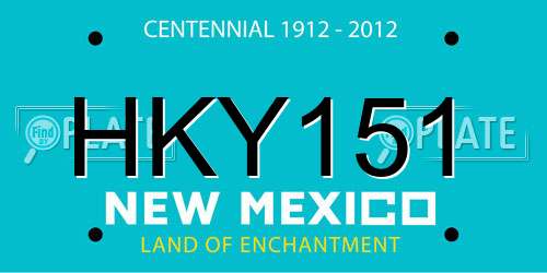 HKY151 New Mexico License Plate
