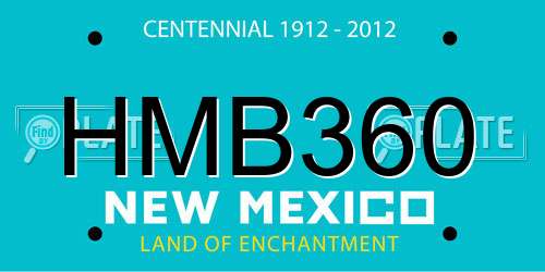 HMB360 New Mexico License Plate