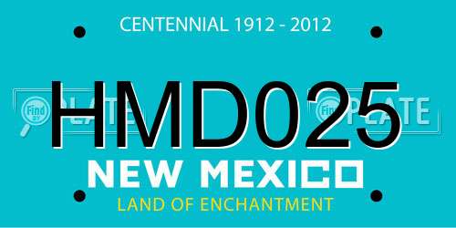 HMD025 New Mexico License Plate