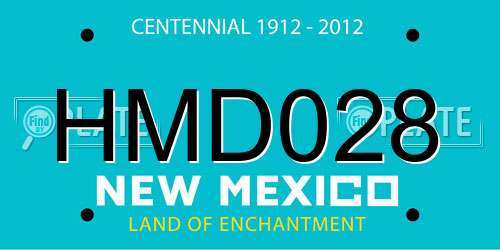 HMD028 New Mexico License Plate