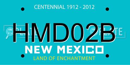HMD02B New Mexico License Plate