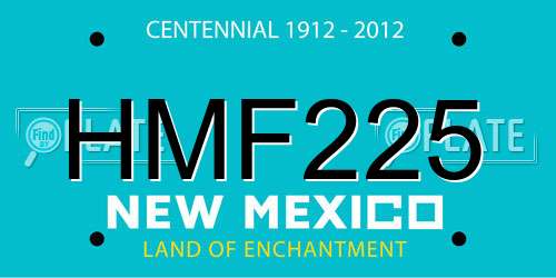 HMF225 New Mexico License Plate