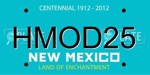 HMOD25 New Mexico License Plate