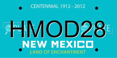 HMOD28 New Mexico License Plate