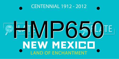 HMP650 New Mexico License Plate
