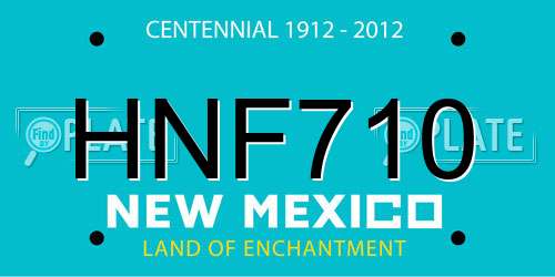 HNF710 New Mexico License Plate