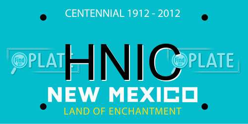 HNIC New Mexico License Plate