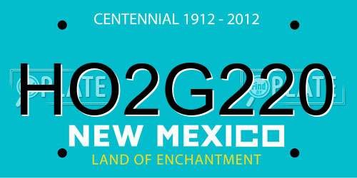 HO2G220 New Mexico License Plate