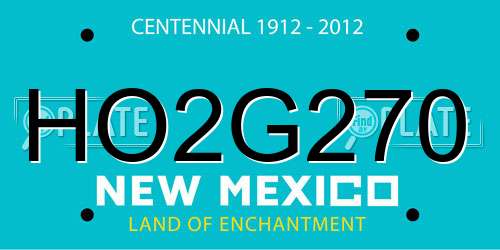 HO2G270 New Mexico License Plate