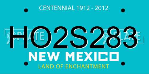 HO2S283 New Mexico License Plate