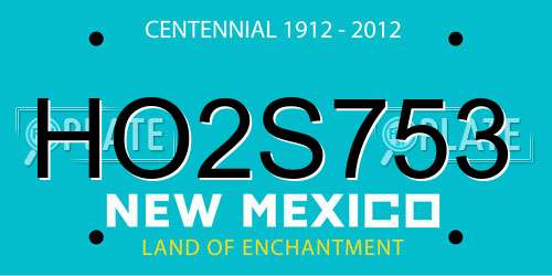 HO2S753 New Mexico License Plate