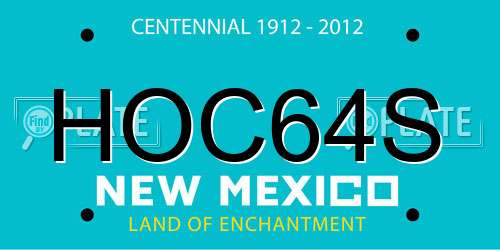 HOC64S New Mexico License Plate