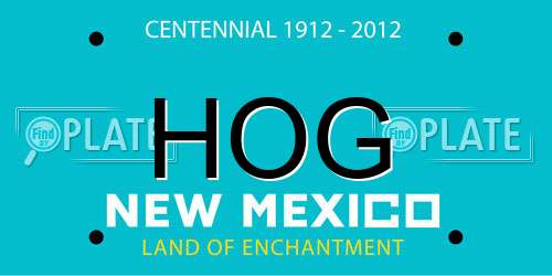 HOG New Mexico License Plate