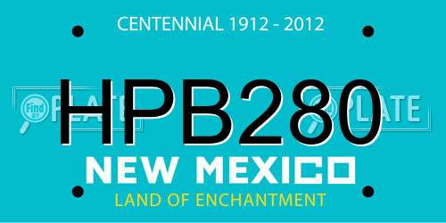 HPB280 New Mexico License Plate