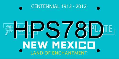 HPS78D New Mexico License Plate