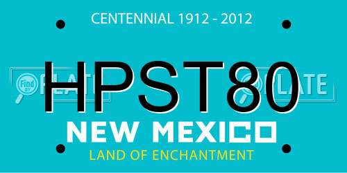 HPST80 New Mexico License Plate