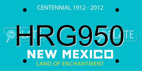 HRG950 New Mexico License Plate