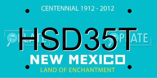 HSD35T New Mexico License Plate