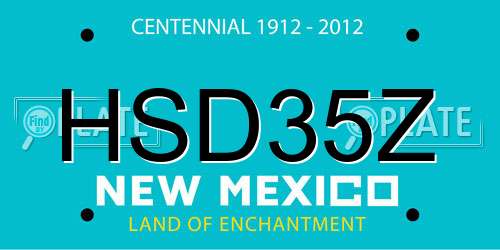 HSD35Z New Mexico License Plate