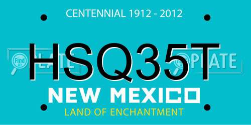 HSQ35T New Mexico License Plate