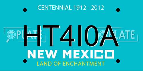 HT4I0A New Mexico License Plate
