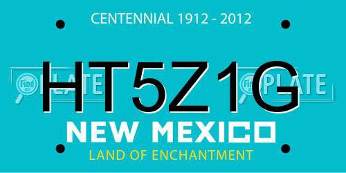 HT5Z1G New Mexico License Plate